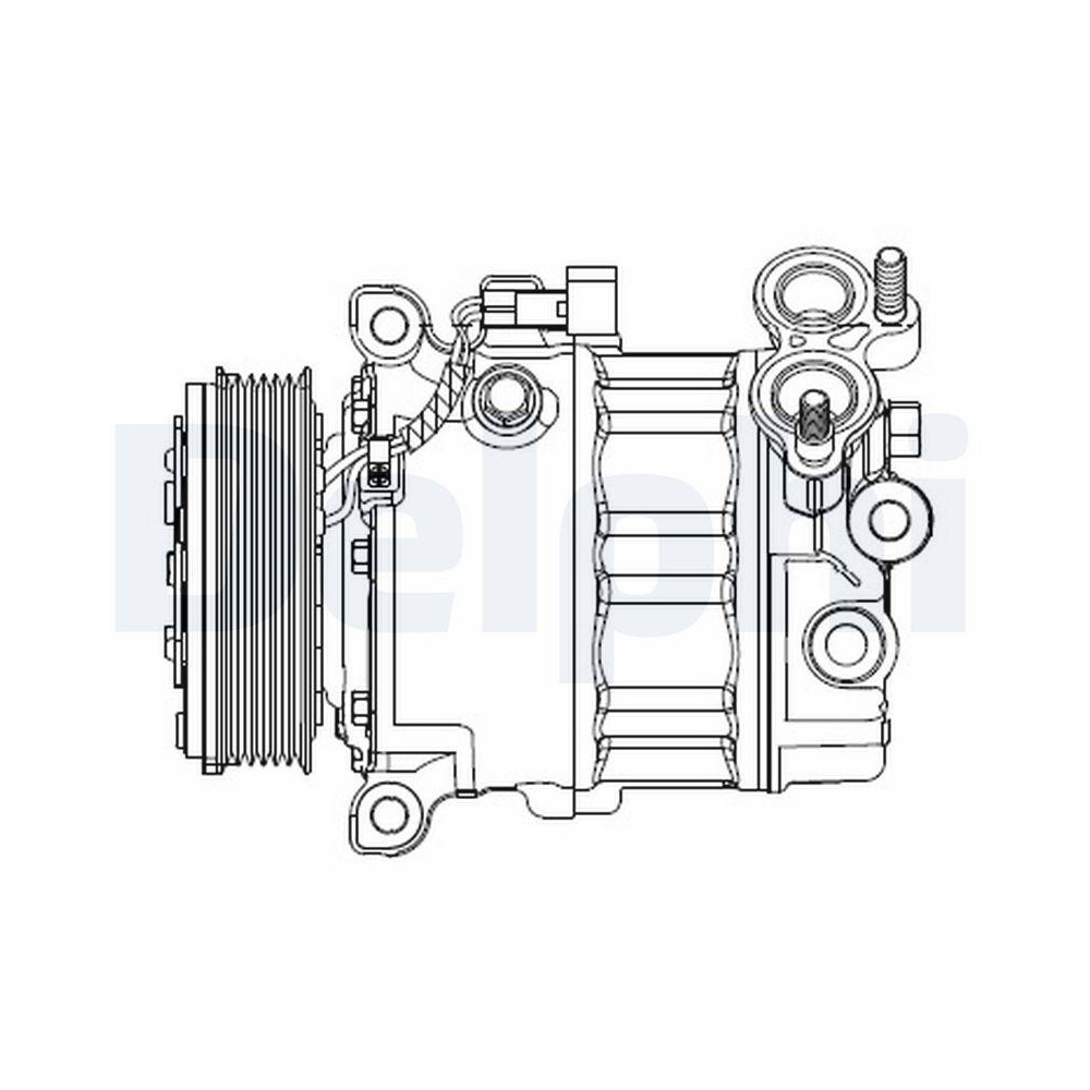 DELPHI CS20512 Kompressor, Klimaanlage f&uuml;r FORD VOLVO