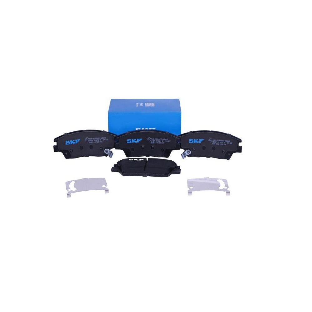 Bremsbelagsatz, Scheibenbremse SKF VKBP 81374 A f&uuml;r SSANGYONG, Vorderachse