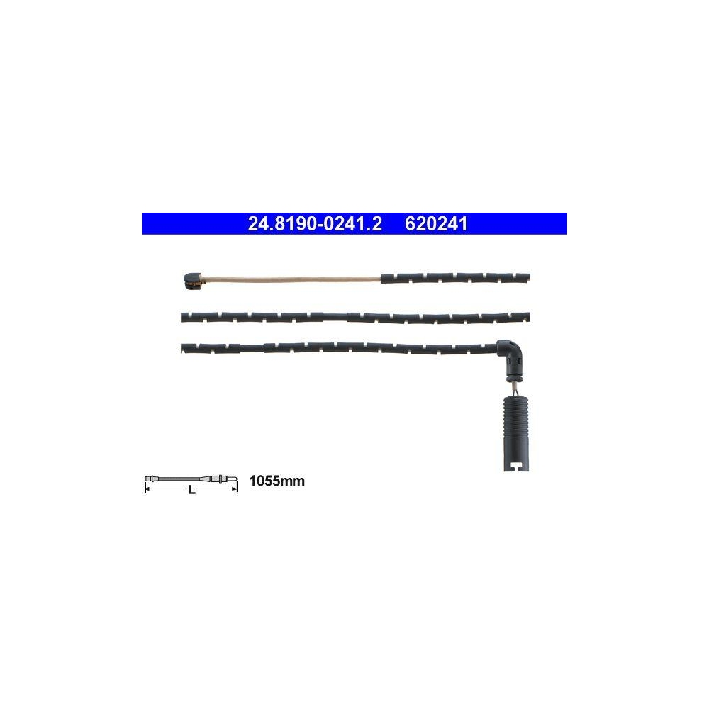 Warnkontakt, Bremsbelagverschlei&szlig; ATE 24.8190-0241.2 f&uuml;r BMW, Hinterachse