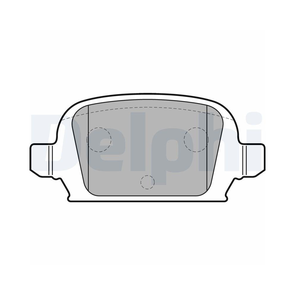 Bremsbelagsatz, Scheibenbremse DELPHI LP1677 für OPEL VAUXHALL, Hinterachse