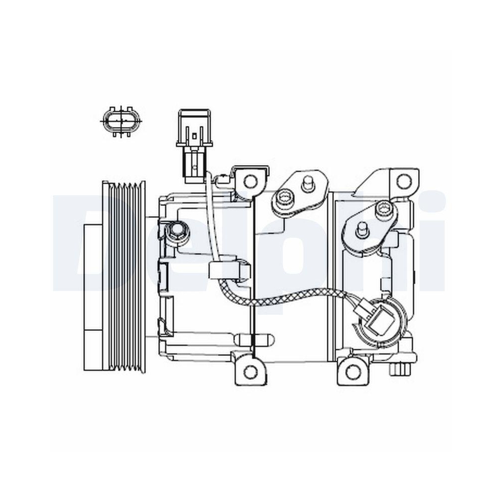 DELPHI CS20518 Kompressor, Klimaanlage f&uuml;r HYUNDAI KIA