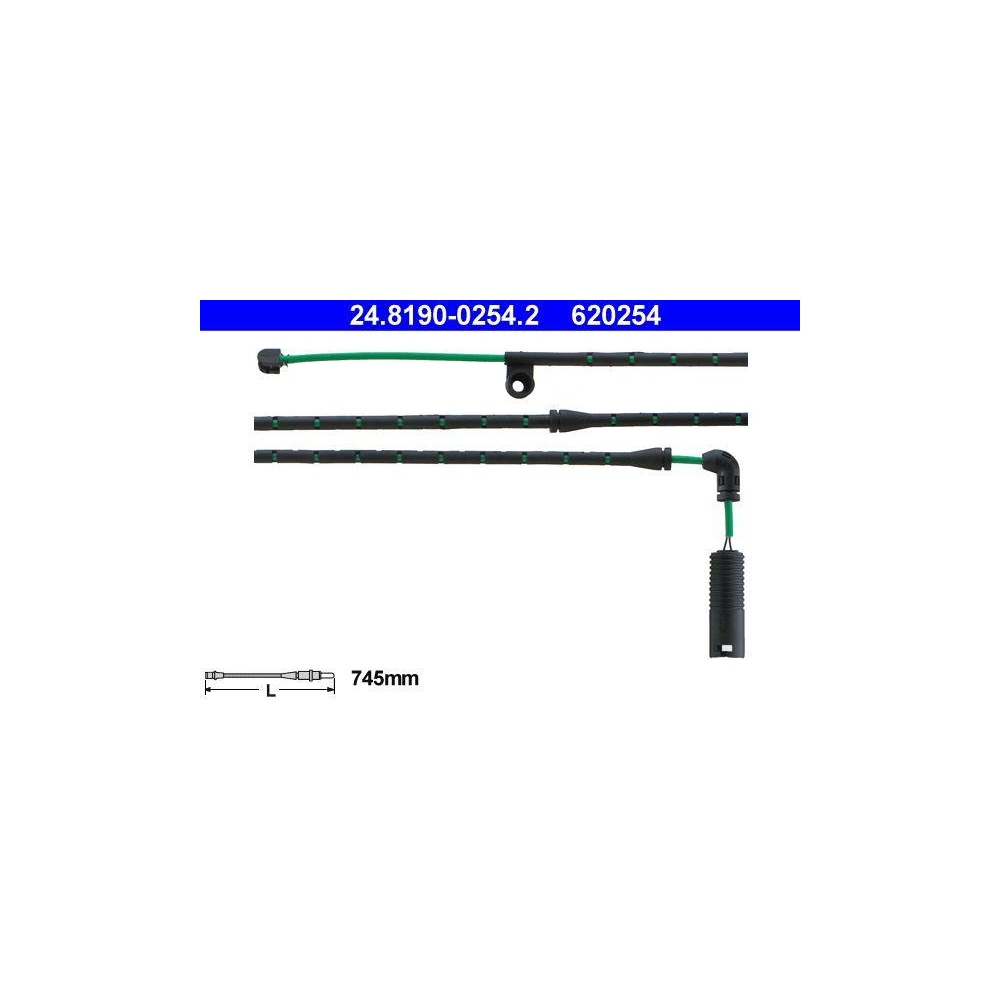 Warnkontakt, Bremsbelagverschlei&szlig; ATE 24.8190-0254.2 f&uuml;r BMW, Vorderachse