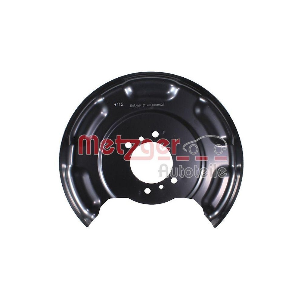 Spritzblech, Bremsscheibe METZGER 6115596 f&uuml;r HYUNDAI, Hinterachse rechts