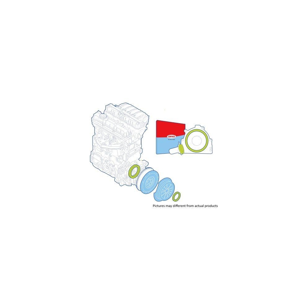 Wellendichtringsatz, Kupplung CORTECO 19135721 f&uuml;r