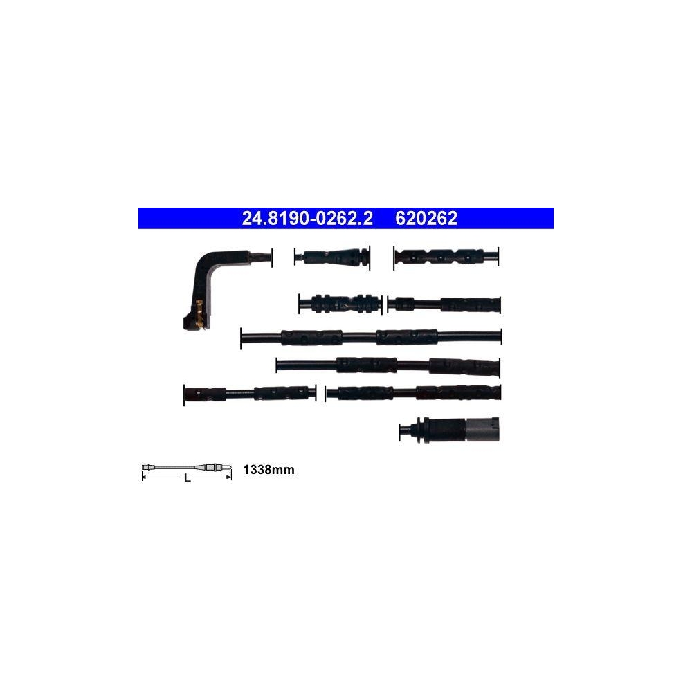 Warnkontakt, Bremsbelagverschlei&szlig; ATE 24.8190-0262.2 f&uuml;r BMW, Hinterachse