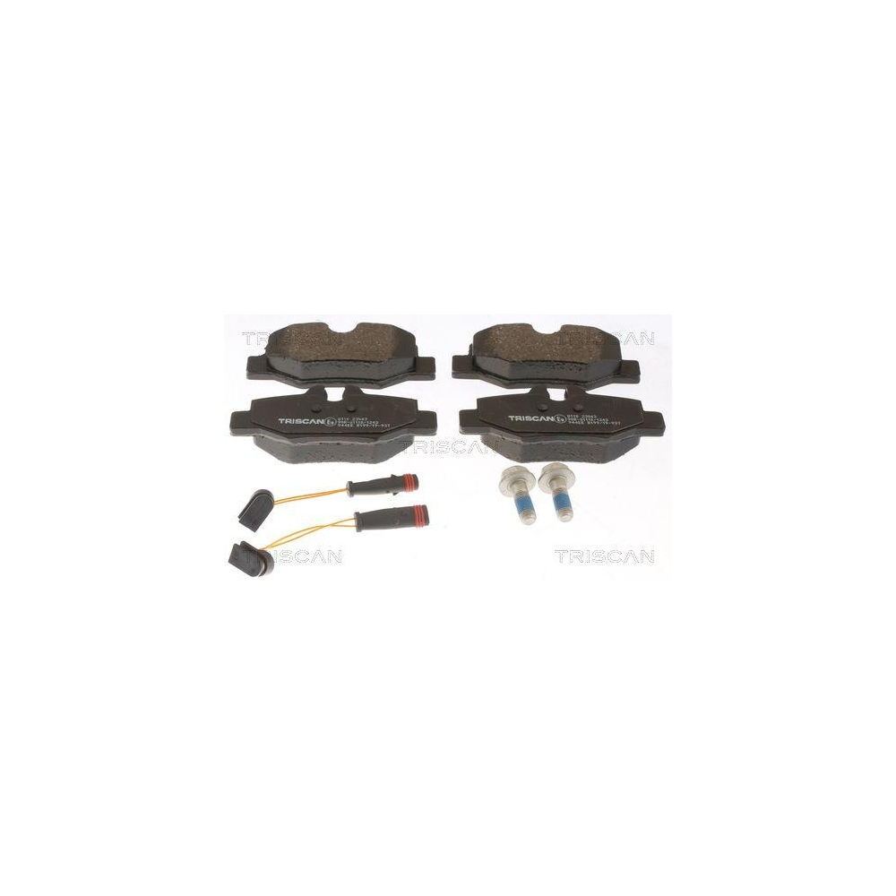 Bremsbelagsatz, Scheibenbremse TRISCAN 8110 23043 f&uuml;r MERCEDES-BENZ, Hinterachse