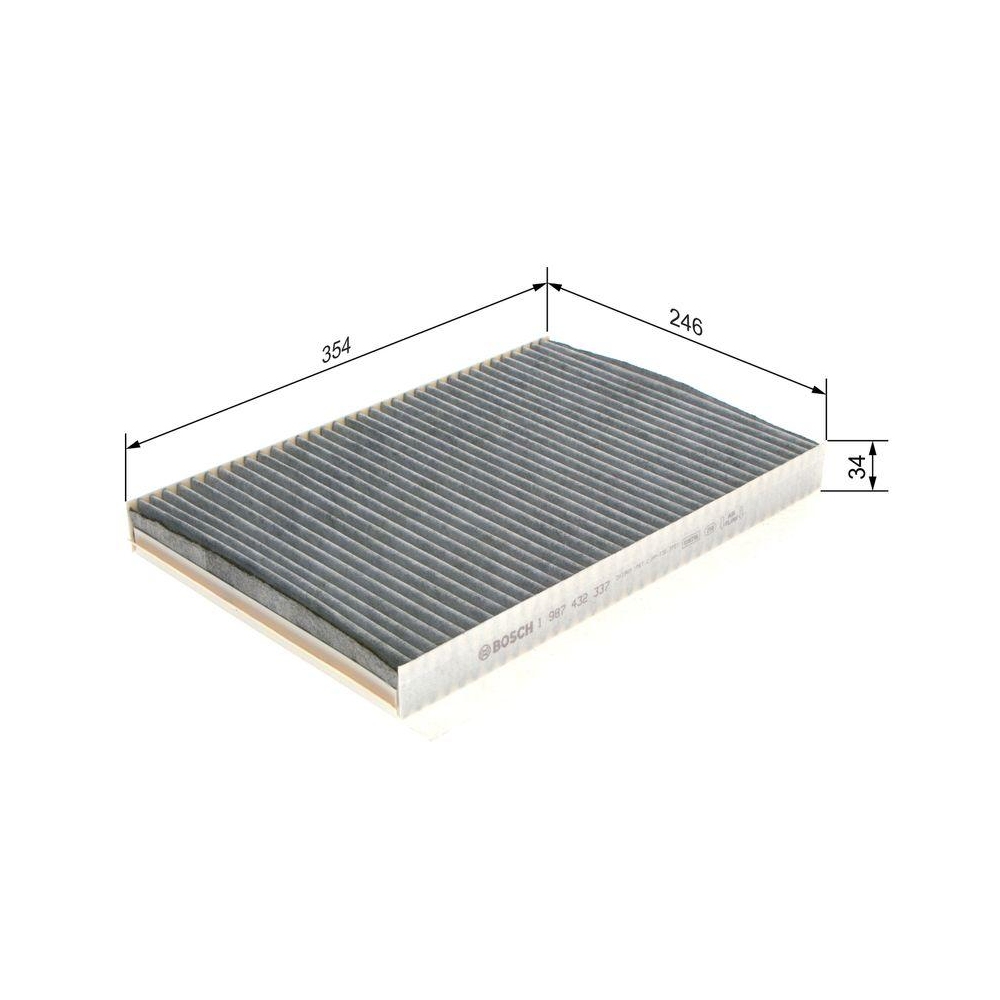 Filter, Innenraumluft BOSCH 1 987 432 337 für CITROËN MERCEDES-BENZ PEUGEOT