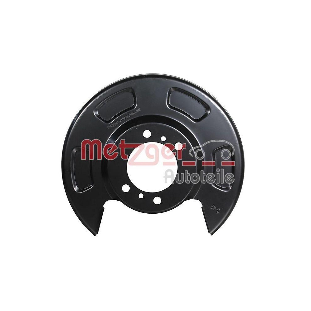 Spritzblech, Bremsscheibe METZGER 6115598 f&uuml;r KIA, Hinterachse rechts
