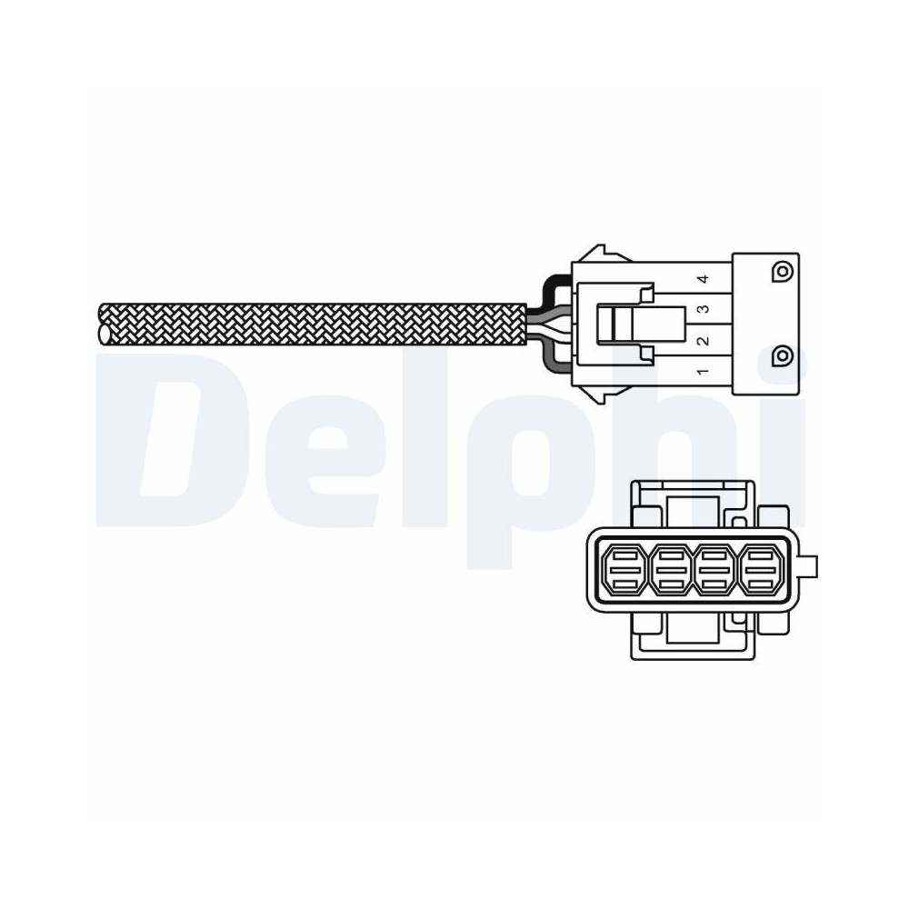 DELPHI ES10797-12B1 Lambdasonde f&uuml;r CITRO&Euml;N FIAT LANCIA PEUGEOT RENAULT, links