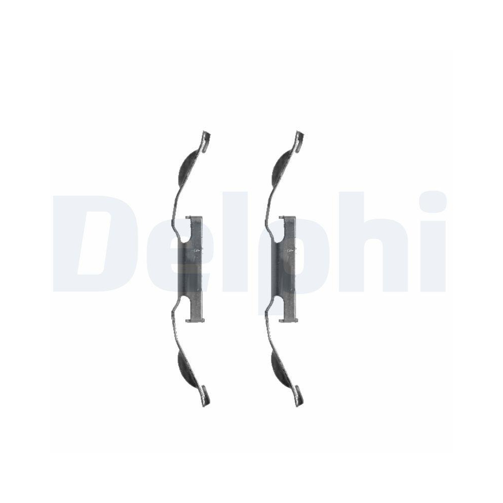 DELPHI LX0330 Zubehörsatz, Scheibenbremsbelag für, Vorderachse