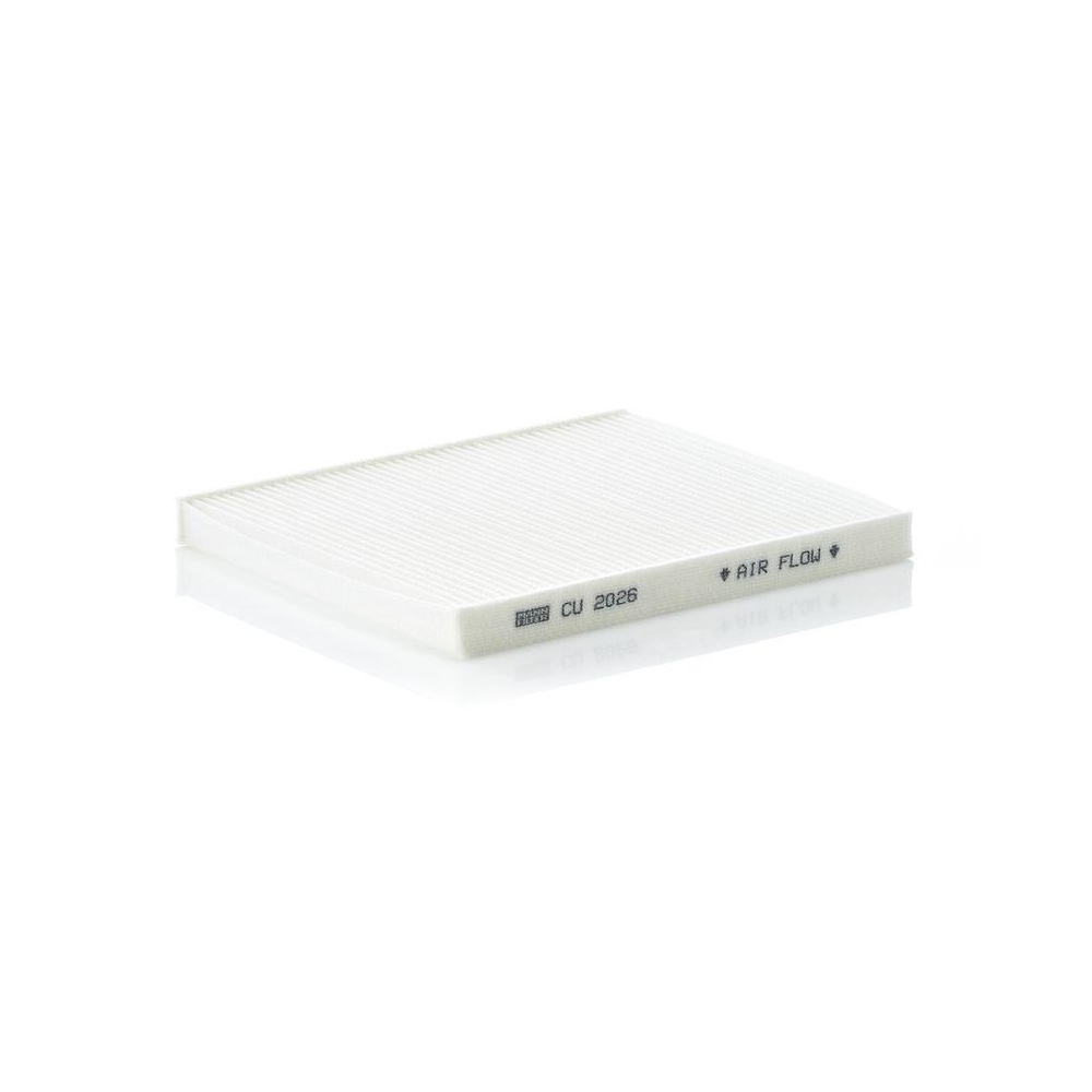 Filter, Innenraumluft MANN-FILTER CU 2026 f&uuml;r FIAT FORD, unter der Mittelkonsole