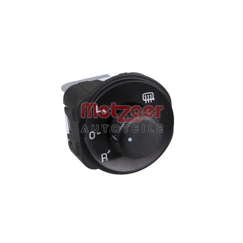 Schalter, Außenspiegelverstellung METZGER 09161124 für SKODA