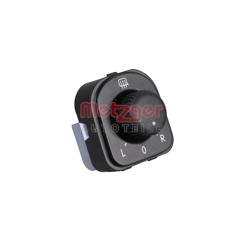 Schalter, Au&szlig;enspiegelverstellung METZGER 09161125 f&uuml;r SKODA