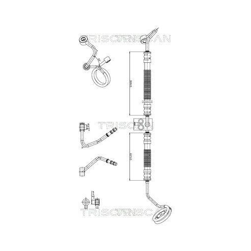 TRISCAN 8516 29079 Hydraulikschlauch, Lenkung f&uuml;r AUDI