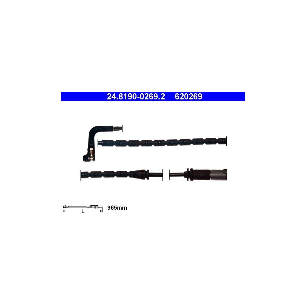 Warnkontakt, Bremsbelagverschlei&szlig; ATE 24.8190-0269.2 f&uuml;r BMW, Hinterachse