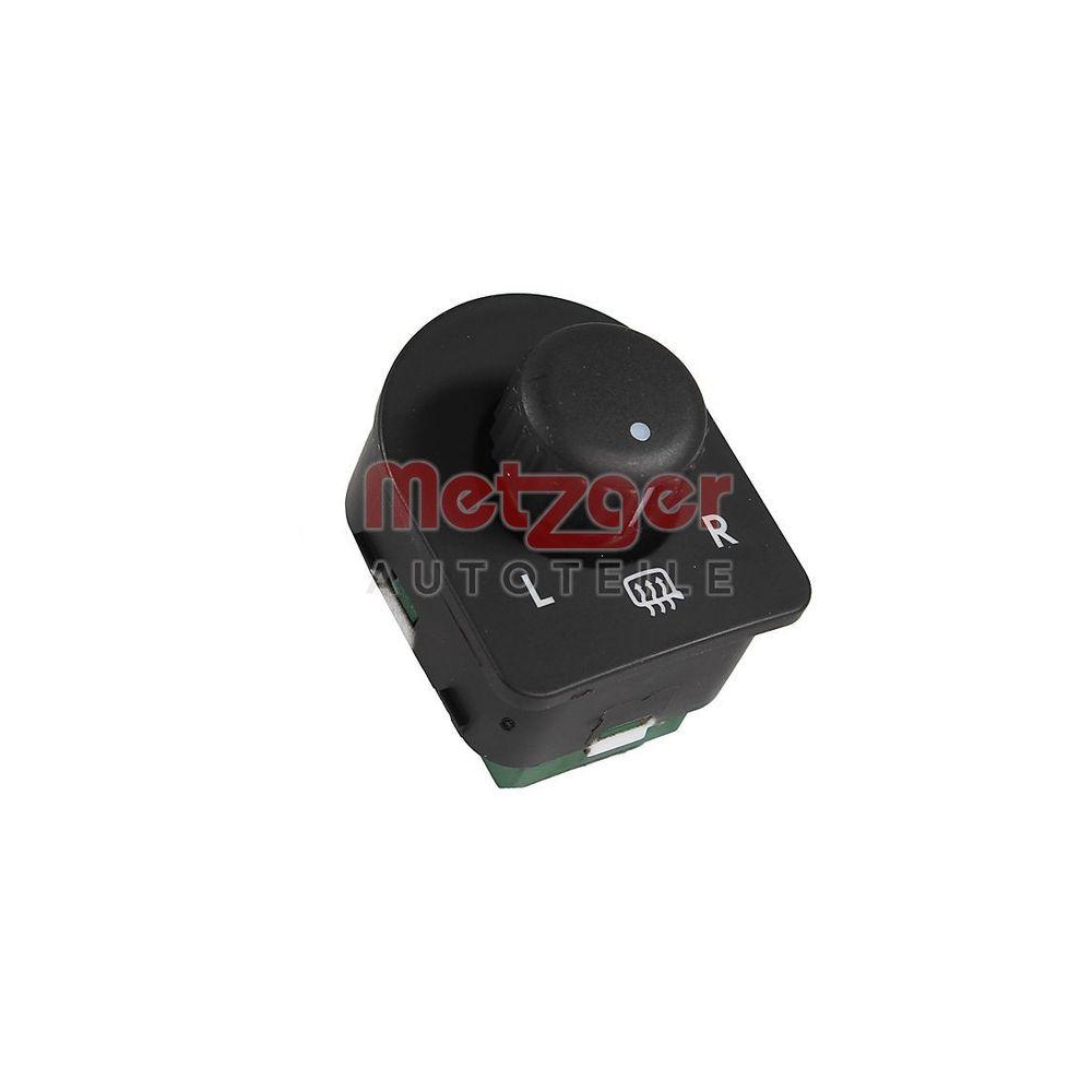 Schalter, Au&szlig;enspiegelverstellung METZGER 09161127 f&uuml;r VW