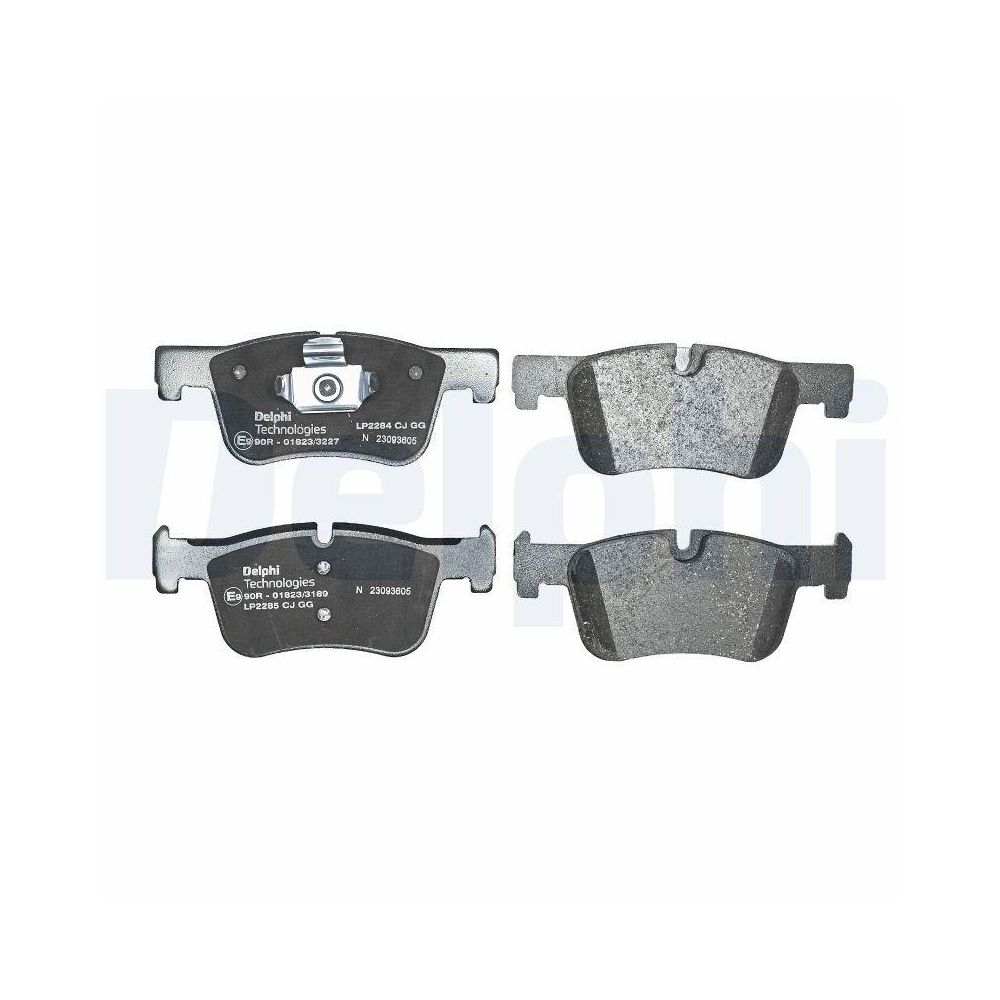DELPHI LP2285 Bremsbelagsatz, Scheibenbremse f&uuml;r BMW, Vorderachse