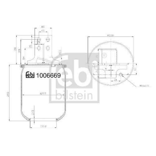 FEBI BILSTEIN 1006669 Federbalg, Luftfederung febi Plus f&uuml;r IVECO