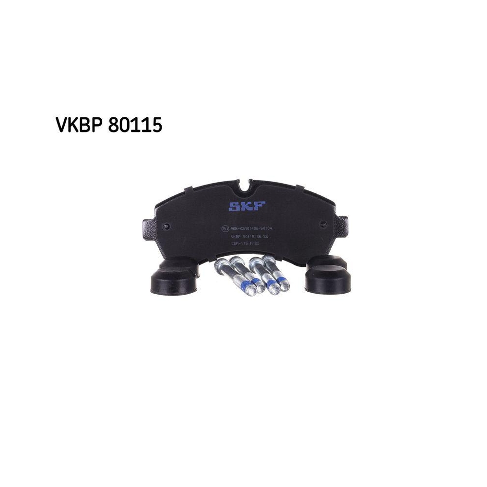 Bremsbelagsatz, Scheibenbremse SKF VKBP 80115 f&uuml;r MERCEDES-BENZ VW, Vorderachse