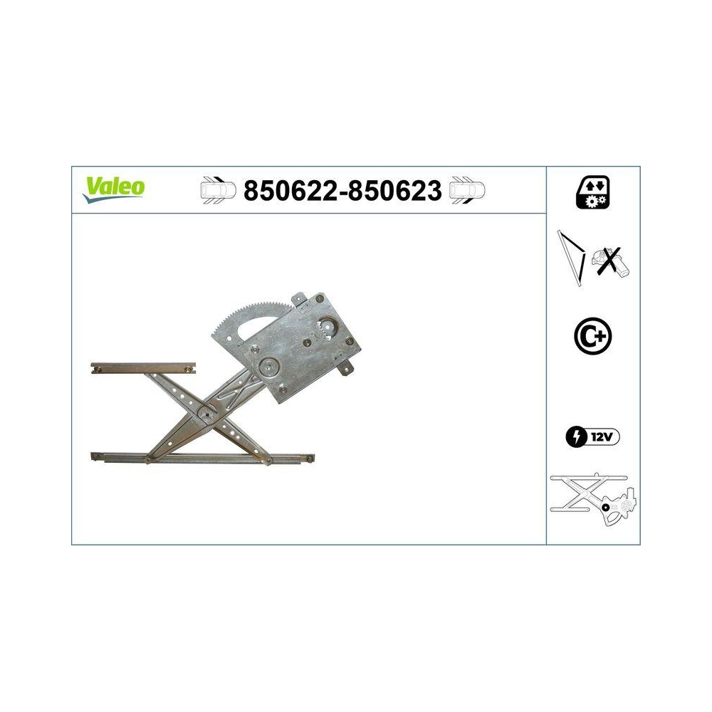 Fensterheber VALEO 850622 für TOYOTA, vorne links