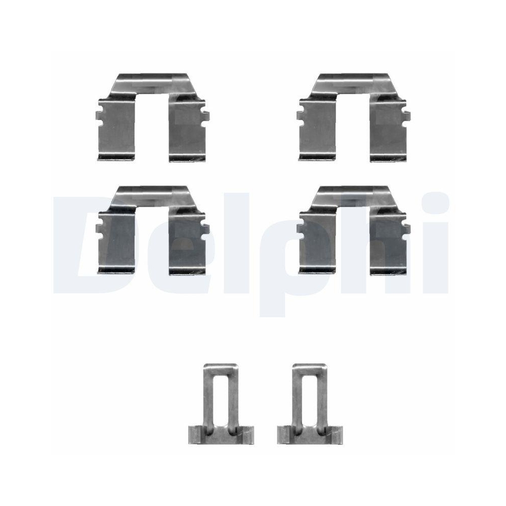 DELPHI LX0335 Zubeh&ouml;rsatz, Scheibenbremsbelag f&uuml;r, Hinterachse, Vorderachse