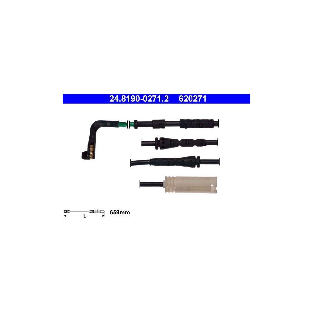 Warnkontakt, Bremsbelagverschlei&szlig; ATE 24.8190-0271.2 f&uuml;r BMW, Vorderachse links