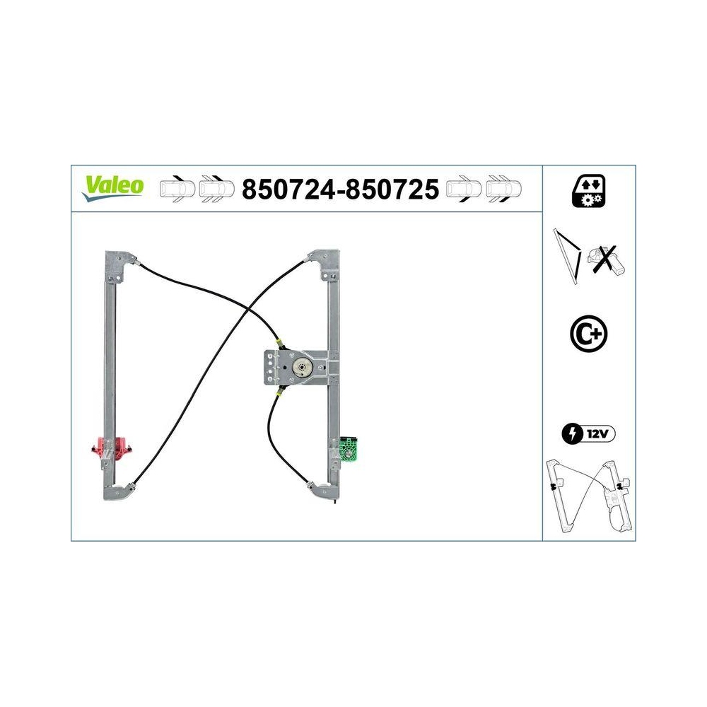 Fensterheber VALEO 850724 f&uuml;r CITRO&Euml;N FIAT PEUGEOT, vorne links