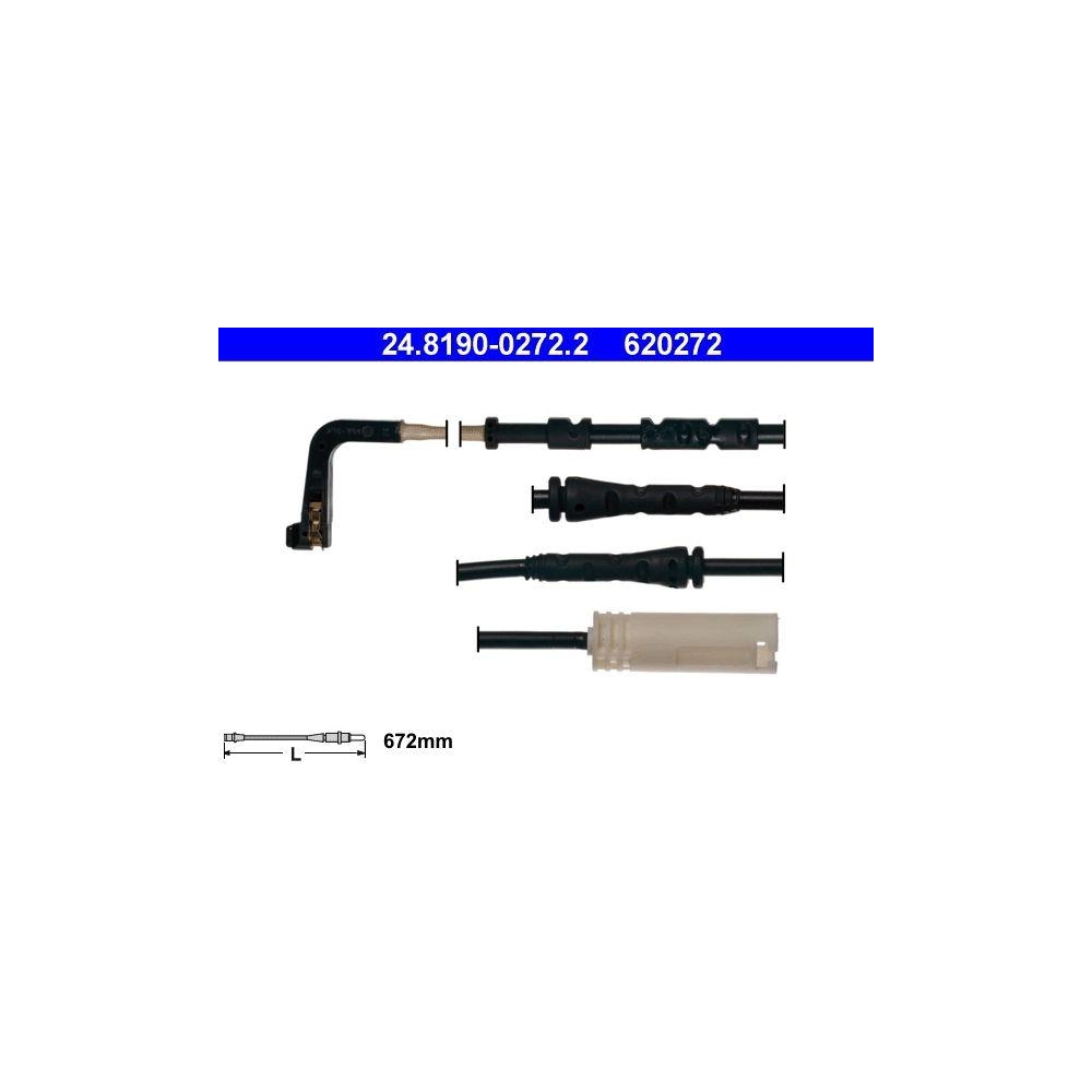 Warnkontakt, Bremsbelagverschlei&szlig; ATE 24.8190-0272.2 f&uuml;r BMW, Vorderachse rechts