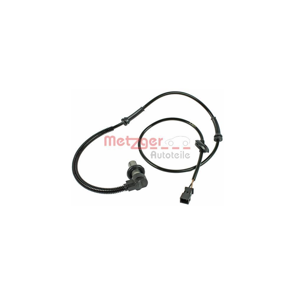 Sensor, Raddrehzahl METZGER 0900095 GREENPARTS f&uuml;r VAG, Vorderachse links