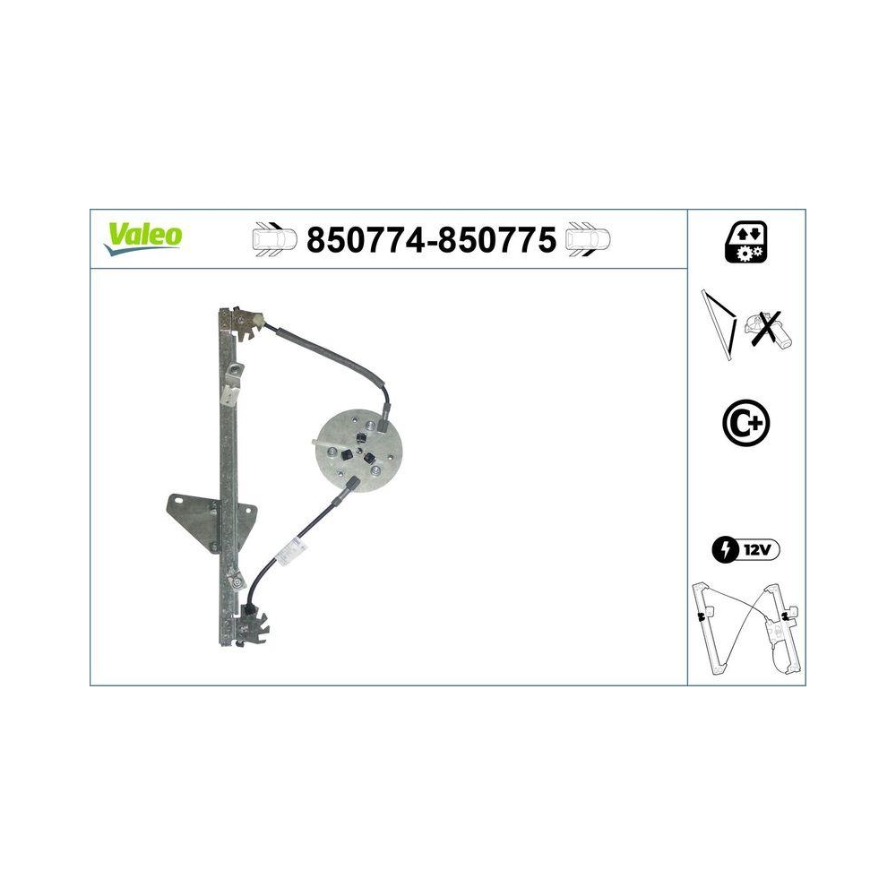 Fensterheber VALEO 850774 für OPEL VAUXHALL, vorne links
