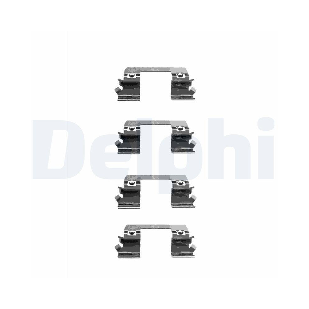 DELPHI LX0336 Zubeh&ouml;rsatz, Scheibenbremsbelag f&uuml;r MERCEDES-BENZ, Vorderachse