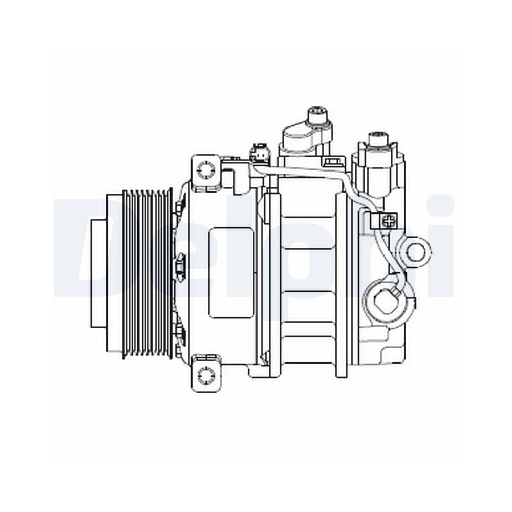 DELPHI CS20378 Kompressor, Klimaanlage f&uuml;r MERCEDES-BENZ