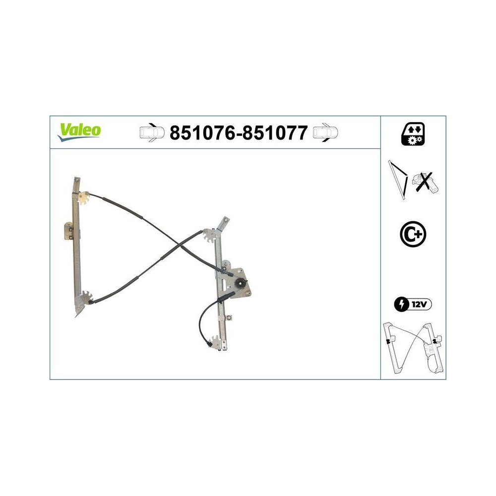 Fensterheber VALEO 851076 f&uuml;r BMW, vorne links
