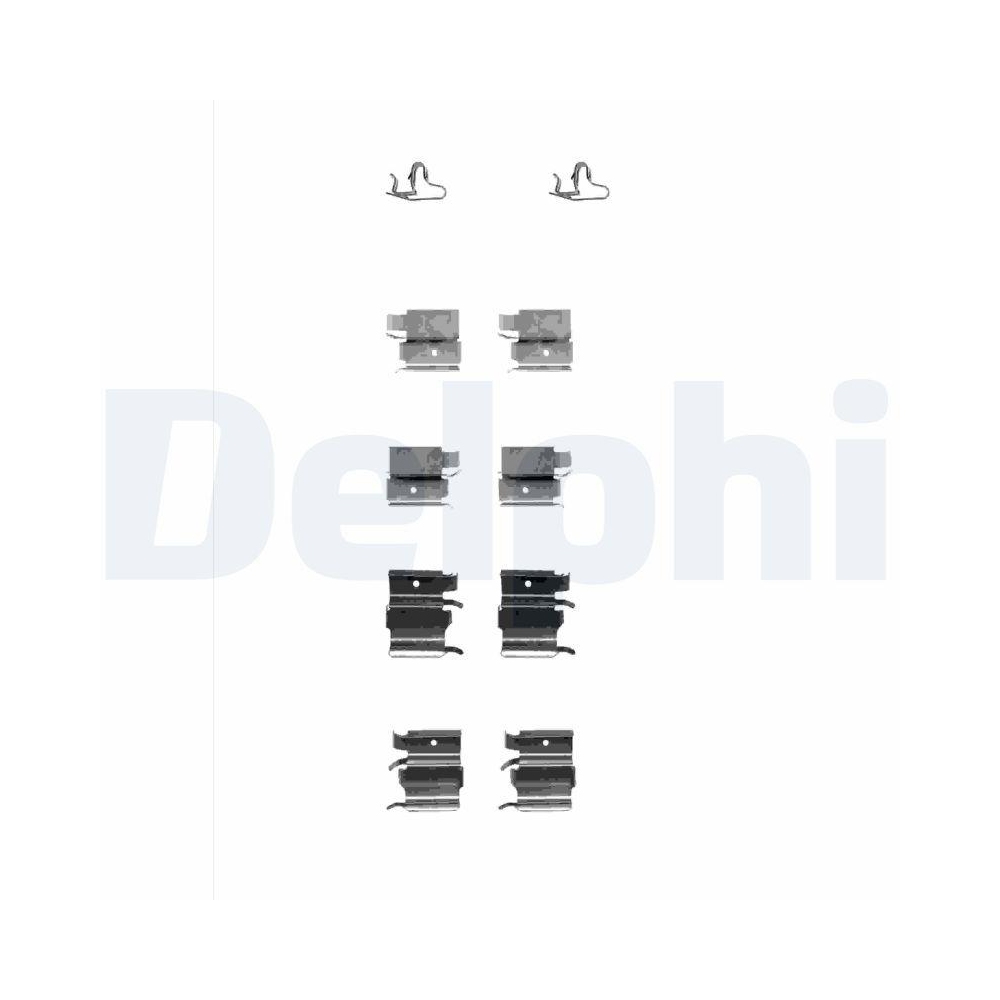DELPHI LX0339 Zubeh&ouml;rsatz, Scheibenbremsbelag f&uuml;r, Vorderachse