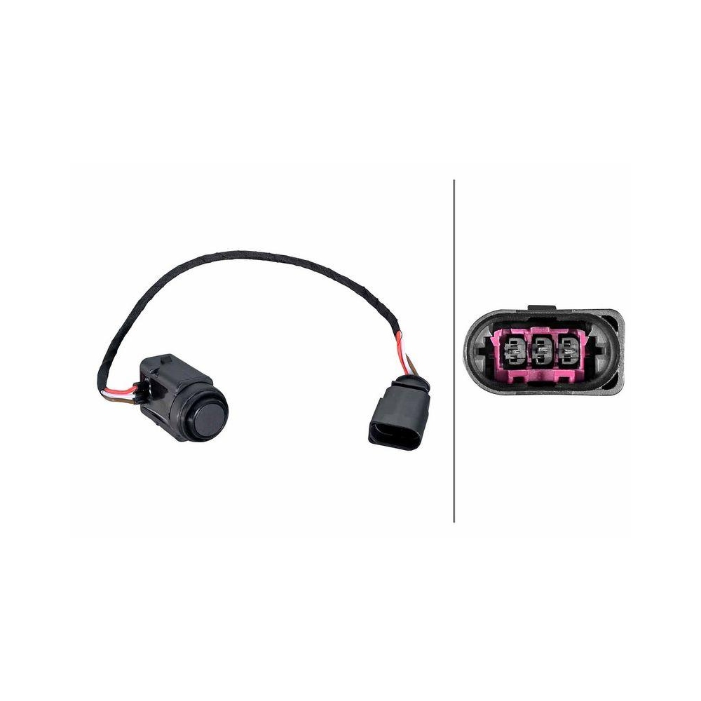 HELLA Sensor, Einparkhilfe 6PX 358 270-791 f&uuml;r AUDI SEAT SKODA VW BENTLEY, innen