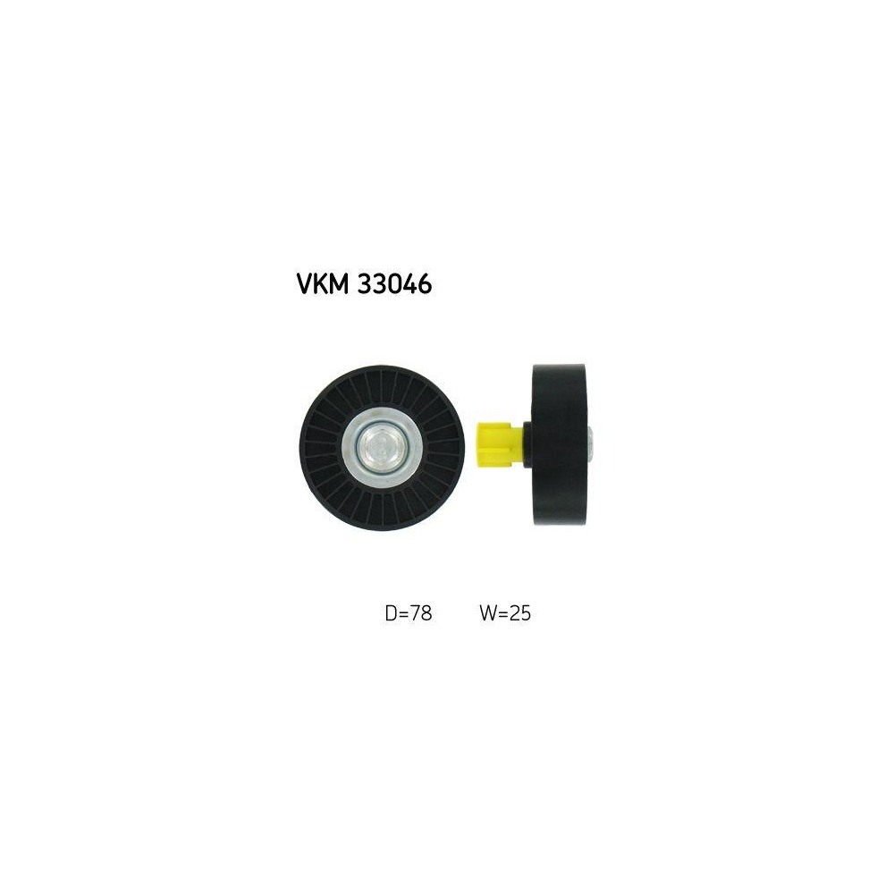 Umlenk-/F&uuml;hrungsrolle, Keilrippenriemen SKF VKM 33046 f&uuml;r CITRO&Euml;N FIAT LANCIA
