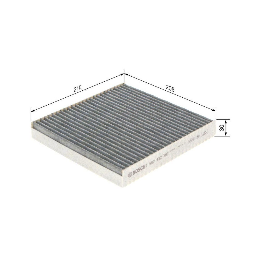 Filter, Innenraumluft BOSCH 1 987 432 380 für RENAULT