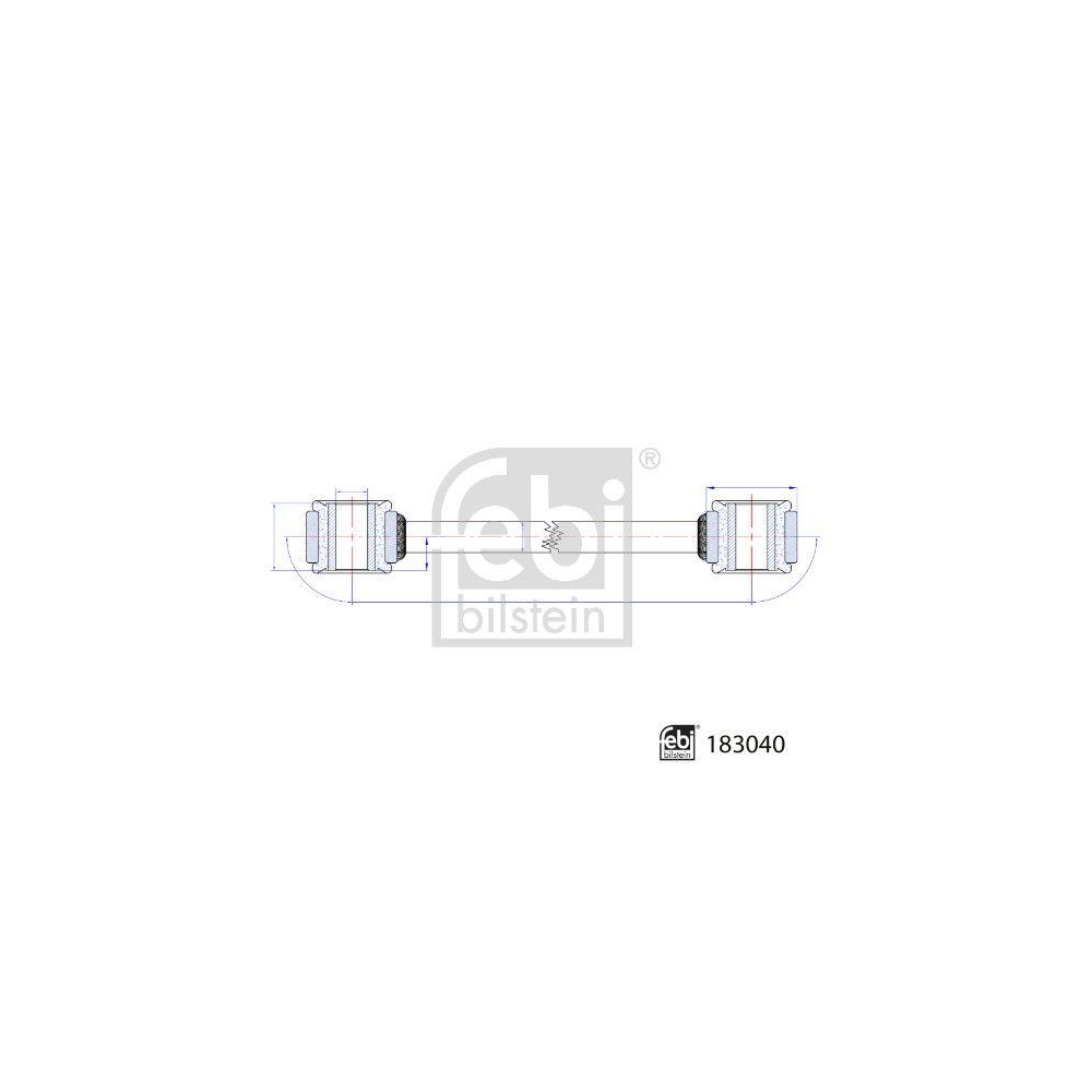 FEBI BILSTEIN Stange/Strebe, Stabilisator 183040 f&uuml;r MERCEDES-BENZ