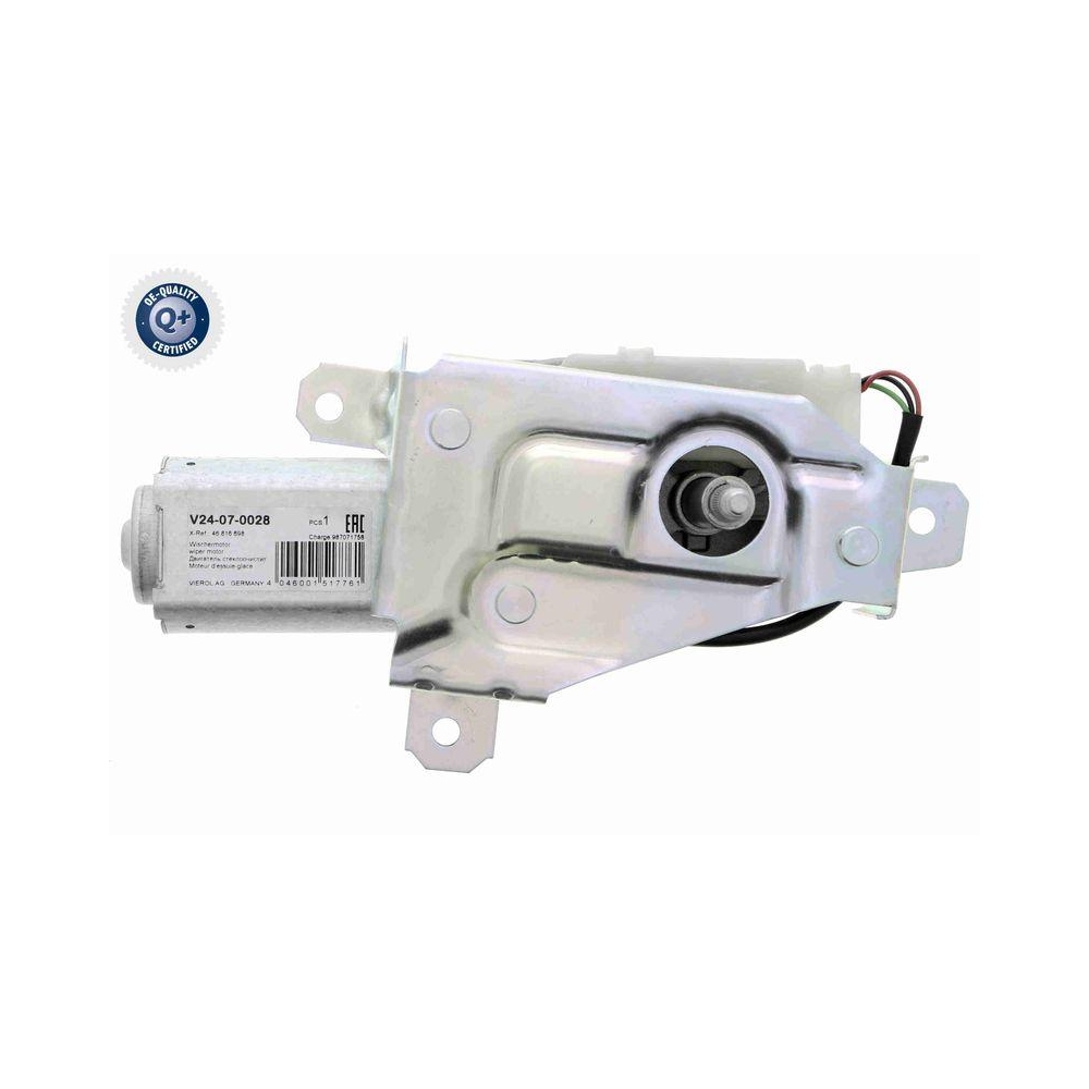 Wischermotor VEMO V24-07-0028 Q+, Erstausrüsterqualität für FIAT, hinten