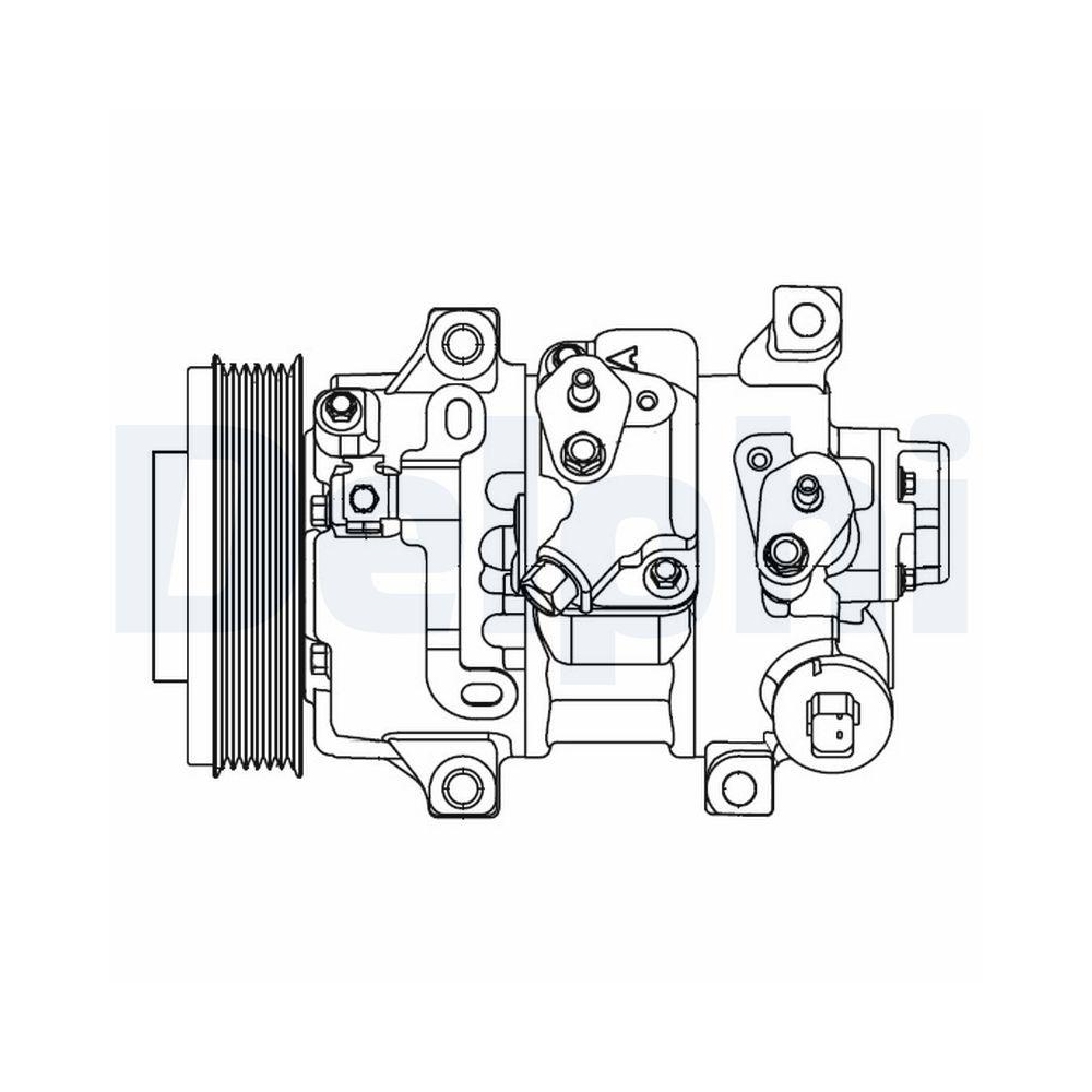 DELPHI CS20478 Kompressor, Klimaanlage f&uuml;r TOYOTA