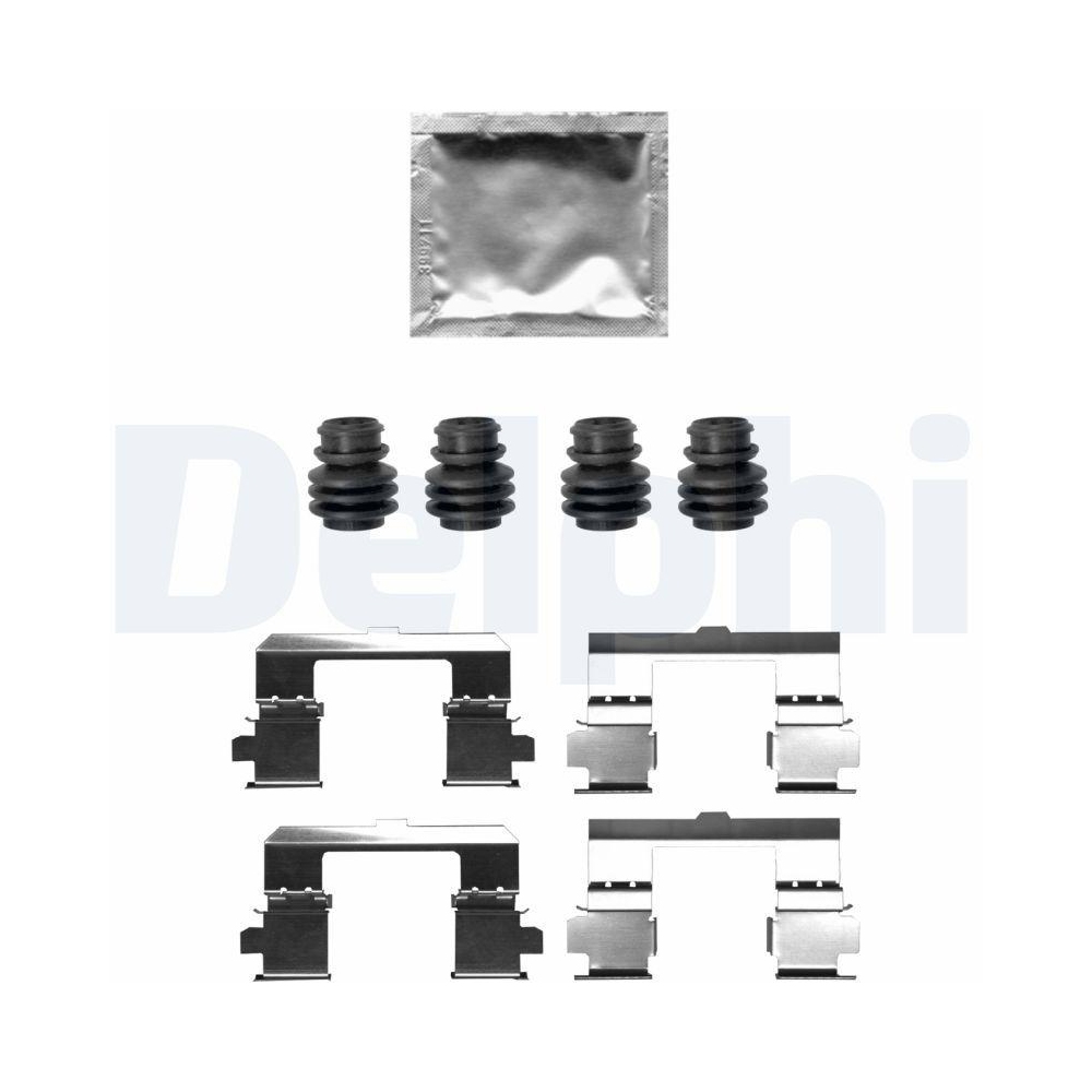 DELPHI LX0697 Zubeh&ouml;rsatz, Scheibenbremsbelag f&uuml;r, Vorderachse