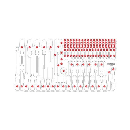 KS TOOLS Schaumstoffeinlage, Sortimentskasten 813.0146-97