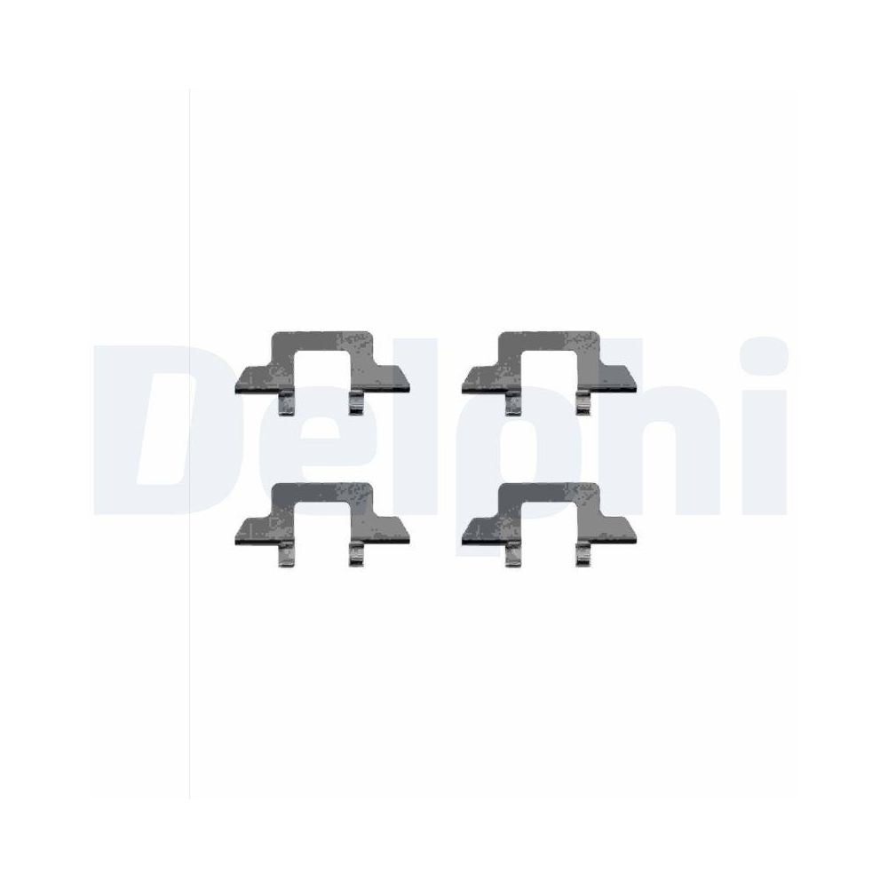 DELPHI LX0341 Zubeh&ouml;rsatz, Scheibenbremsbelag f&uuml;r CITRO&Euml;N, Vorderachse