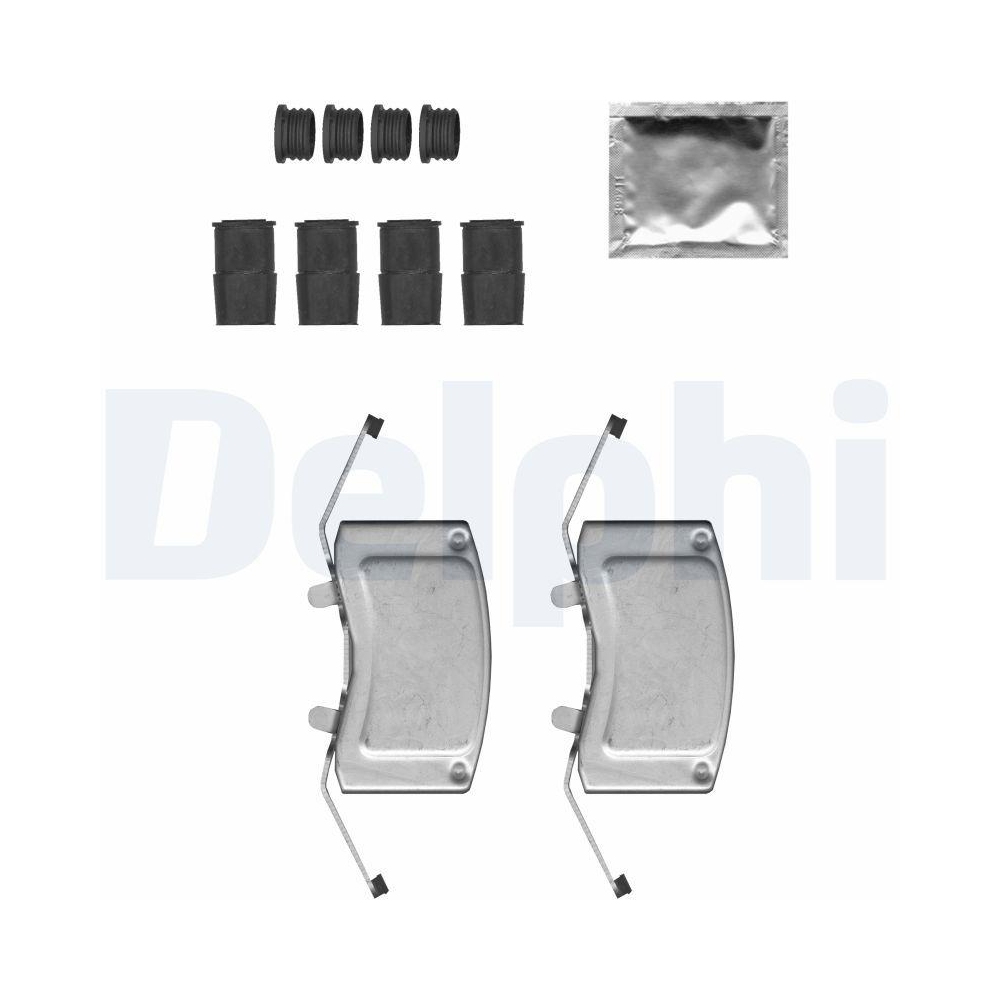 DELPHI LX0699 Zubeh&ouml;rsatz, Scheibenbremsbelag f&uuml;r VW, Vorderachse