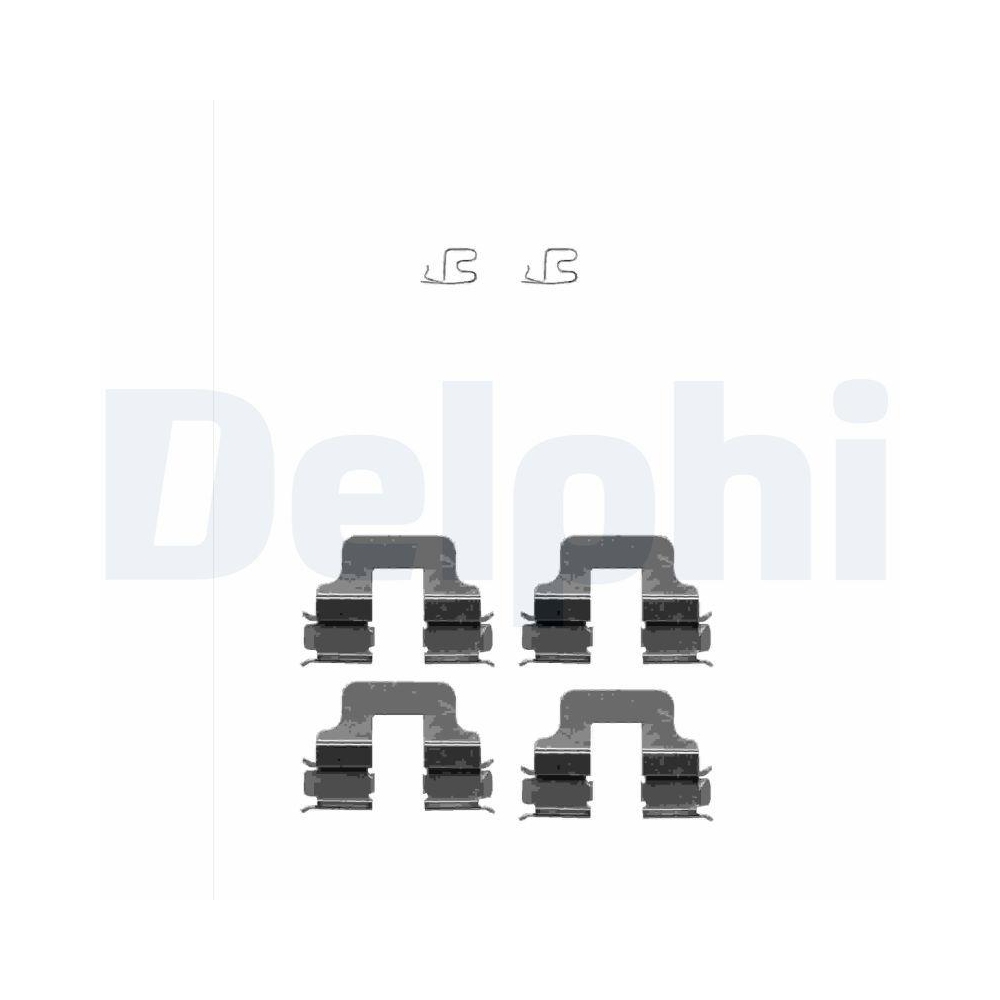 DELPHI LX0342 Zubehörsatz, Scheibenbremsbelag für, Hinterachse