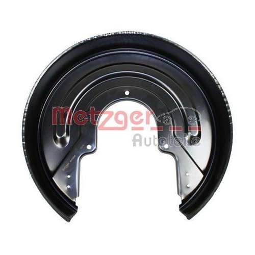 Spritzblech, Bremsscheibe METZGER 6115286 für VAG, Hinterachse links