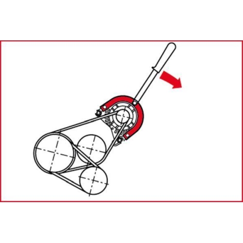 Schlüssel, Keilriemenspannung KS TOOLS 150.3037 für