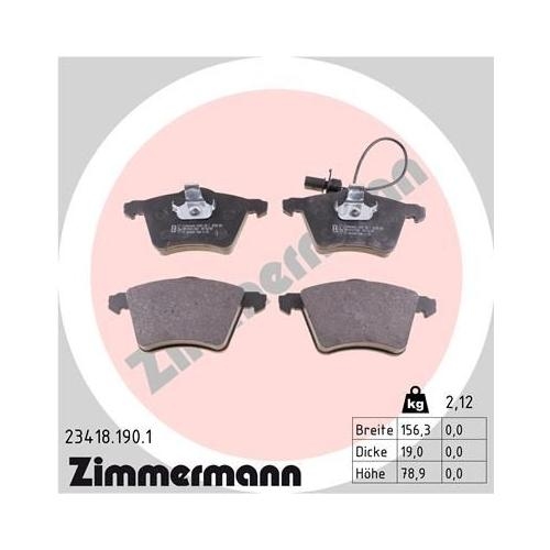 Bremsscheibe ZIMMERMANN 250.1346.20 COAT Z für FORD VAG, Vorderachse