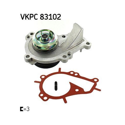 Wasserpumpe, Motork&uuml;hlung SKF VKPC 83102 f&uuml;r CITRO&Euml;N OPEL PEUGEOT TOYOTA