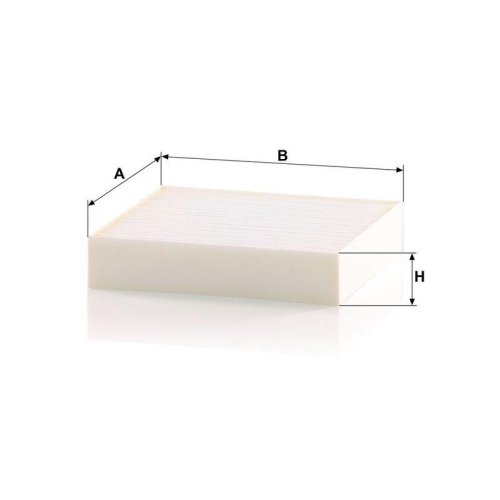 Filter, Innenraumluft MANN-FILTER CU 1830 f&uuml;r MITSUBISHI